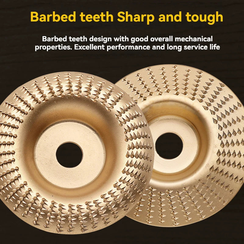 4" Woodworking Shaping Sanding Prick Saw Blade Angle Grinder Round Polishing Disc Wood Tea Tray Carving Power Tools Accessories