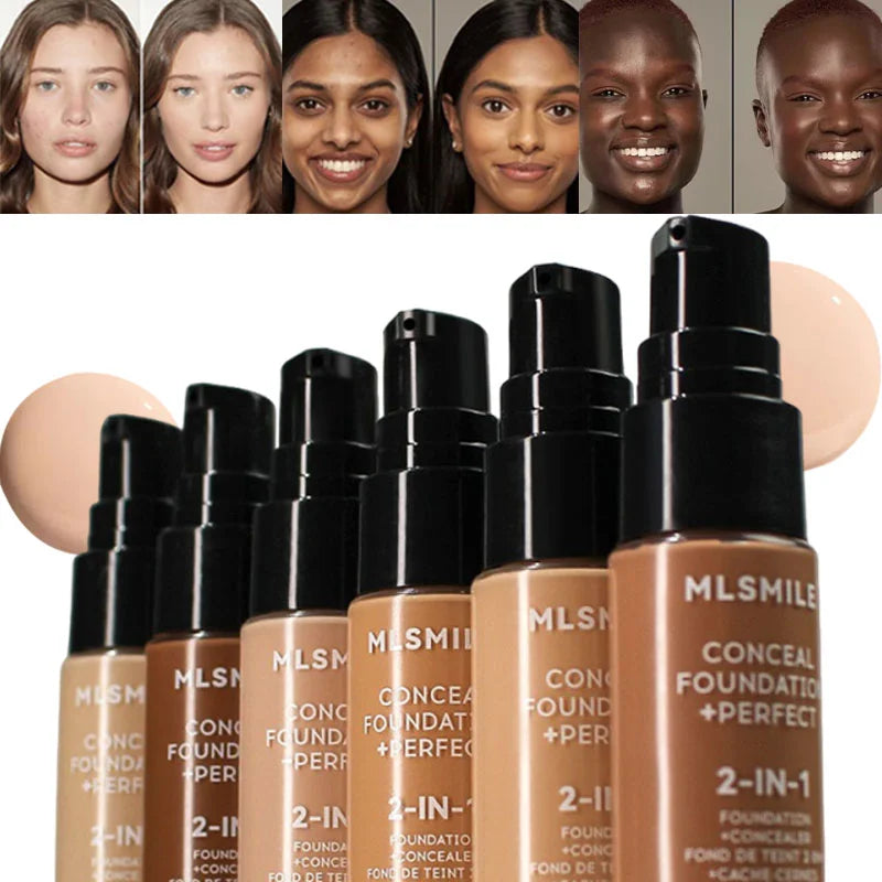 Tidesmit matte liquid foundation for oil control and long-lasting face makeup coverage