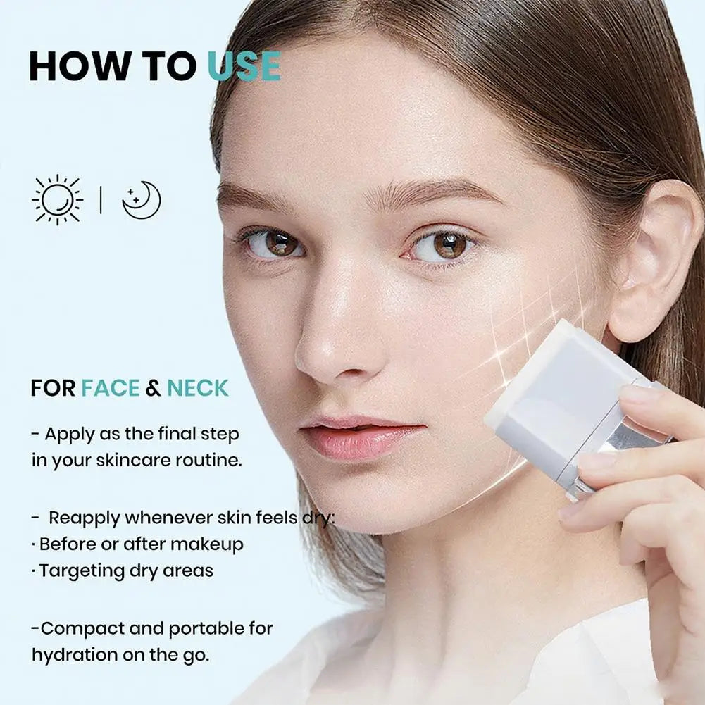 Collagen Enriched Essence Stick 9.5g Niacinamide Glycerin For Moisturizing Glowing Skin Lightweight Balm For Face Neck Skin Care