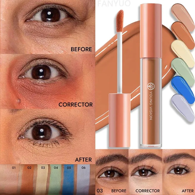 Tidesmit purple liquid color corrector for dark circles and brightening dull skin tone in face makeup