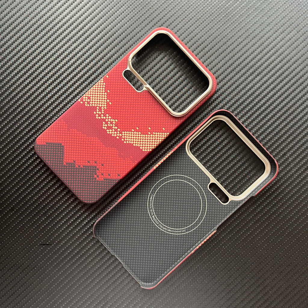 Xiaomi 17 Pro Max Kevlar Case - Slim Fit Magnetic Aramid Fiber Cover Tidesmit