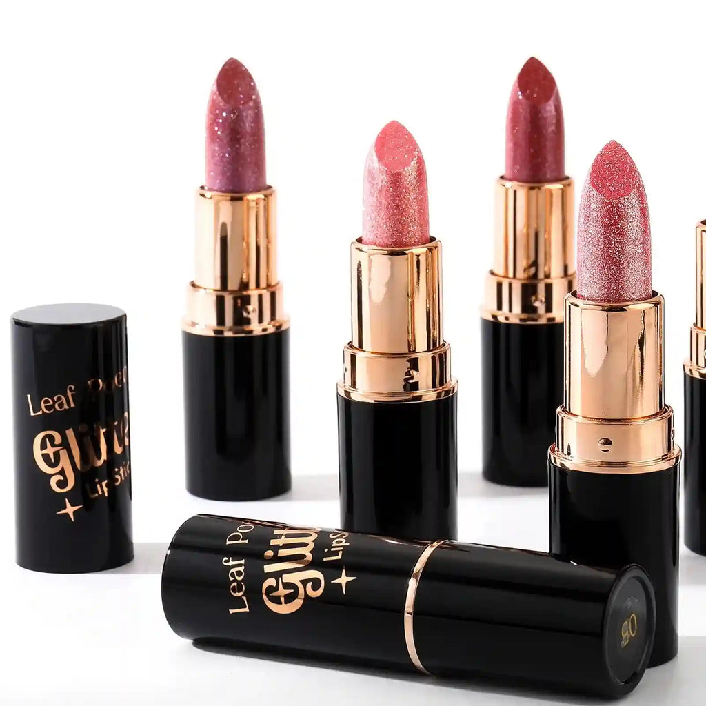 Metallic Glitter Waterproof Lipstick - Long-Lasting Shimmer Formula Lip Care Tidesmit