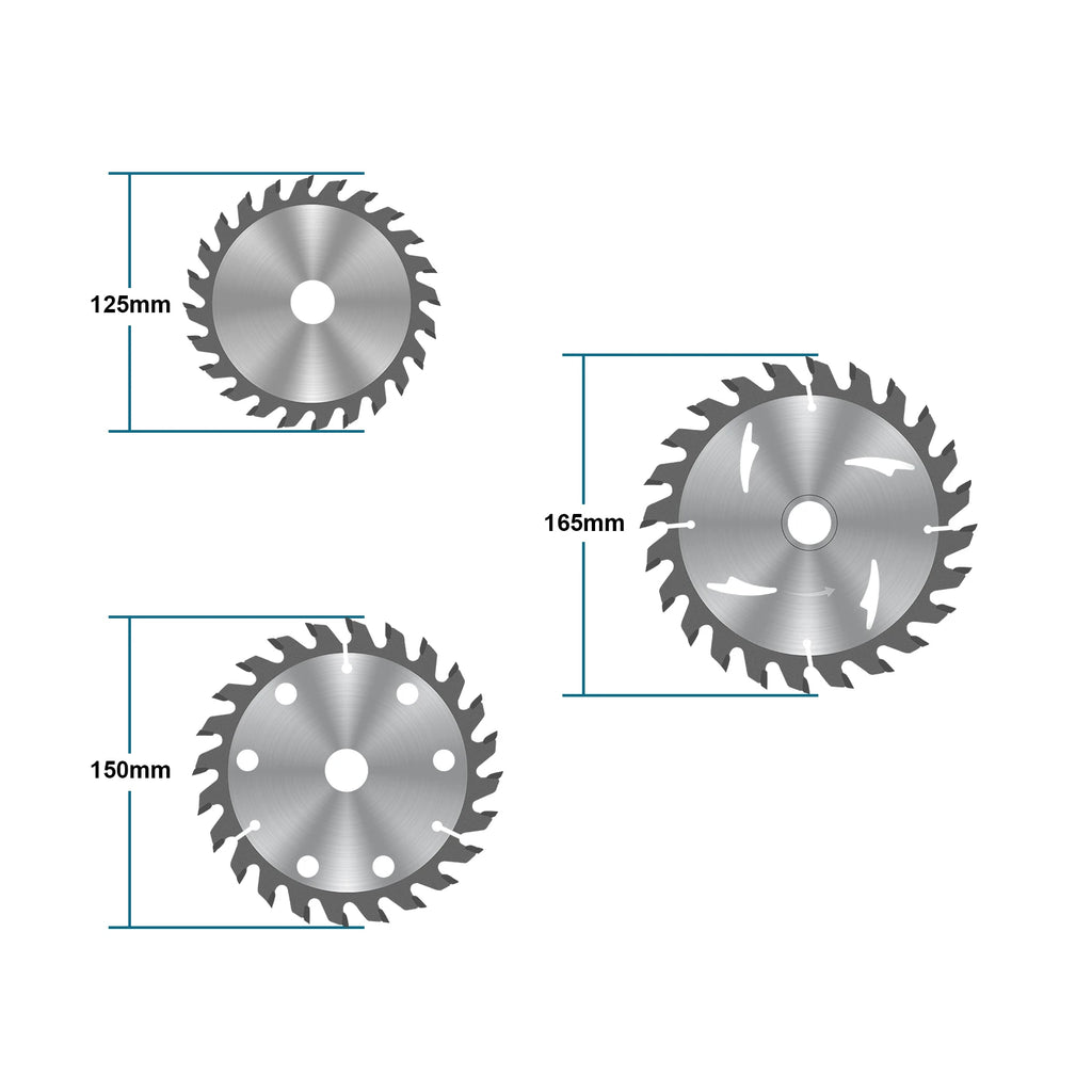 Gisam 165mm 10000RPM Brushless Electric Circular Saw Cordless Adjustbale Angle Woodworking Power Tool For Makita 18v Battey Pins