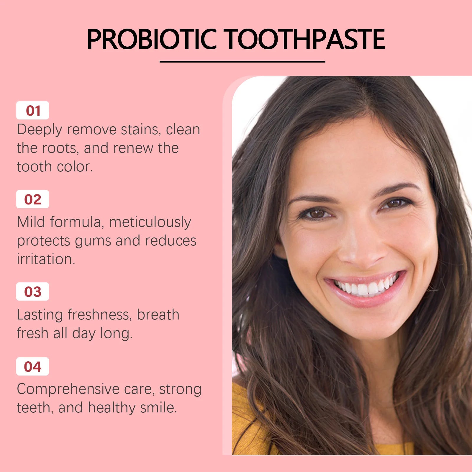 Tidesmit Sp10 Probiotic Toothpaste for teeth whitening, plaque removal, and gum health oral care