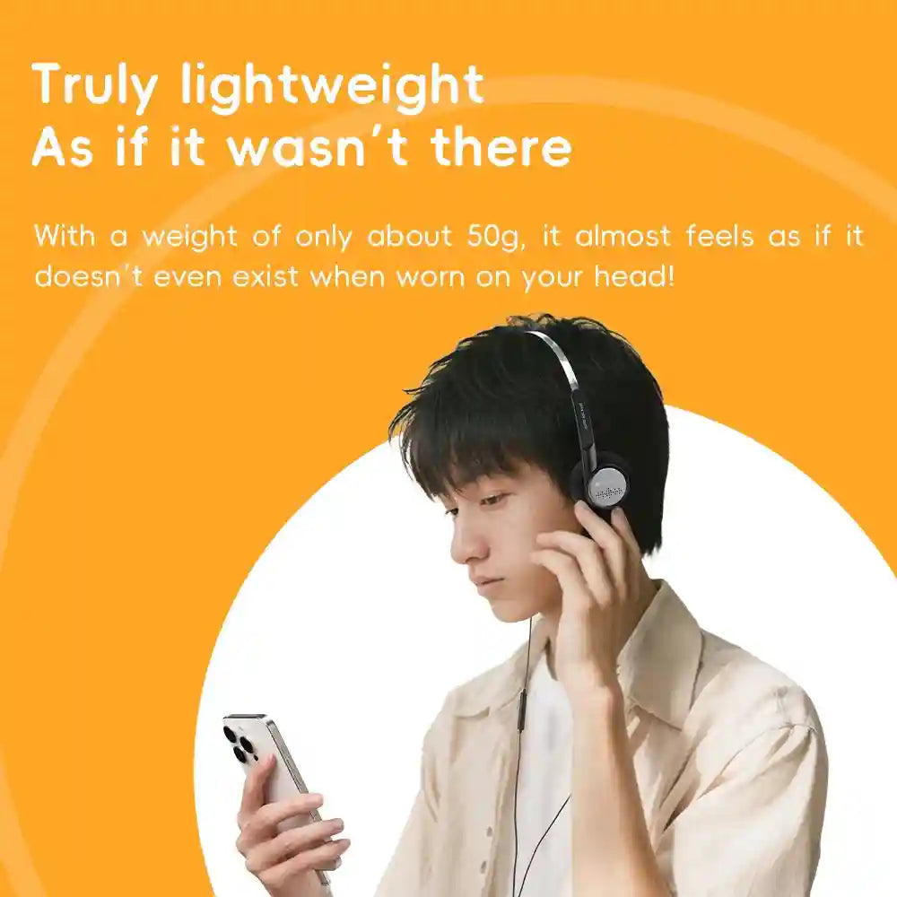Wired On-Ear Headphones with Mic and 40mm Drivers - Tidesmit Tidesmit