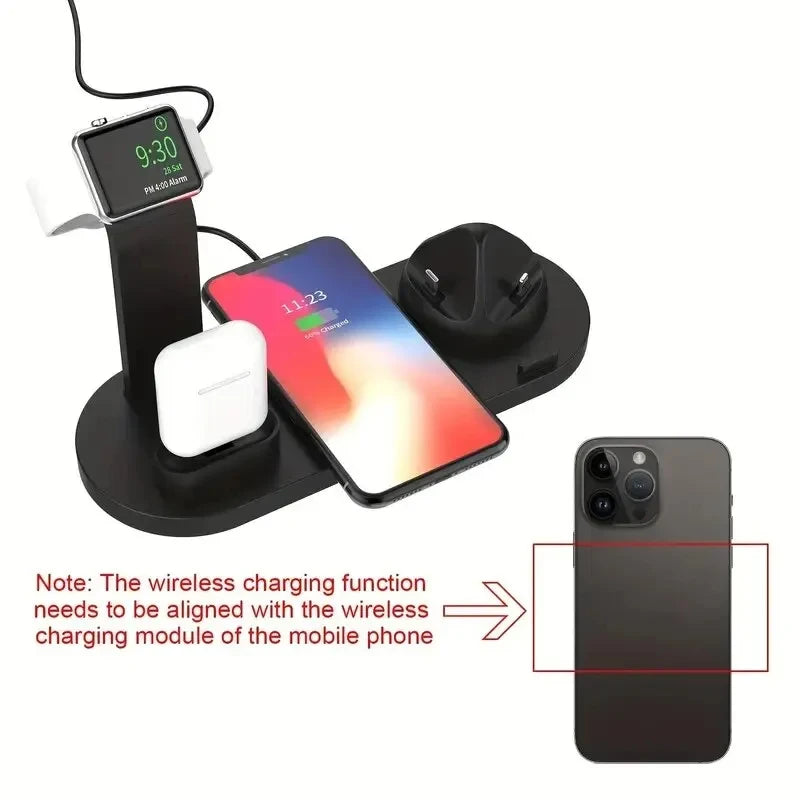 Wireless Charger for iPhone 17-12 & AirPods, Qi Certified Multi-Device Pad Tidesmit