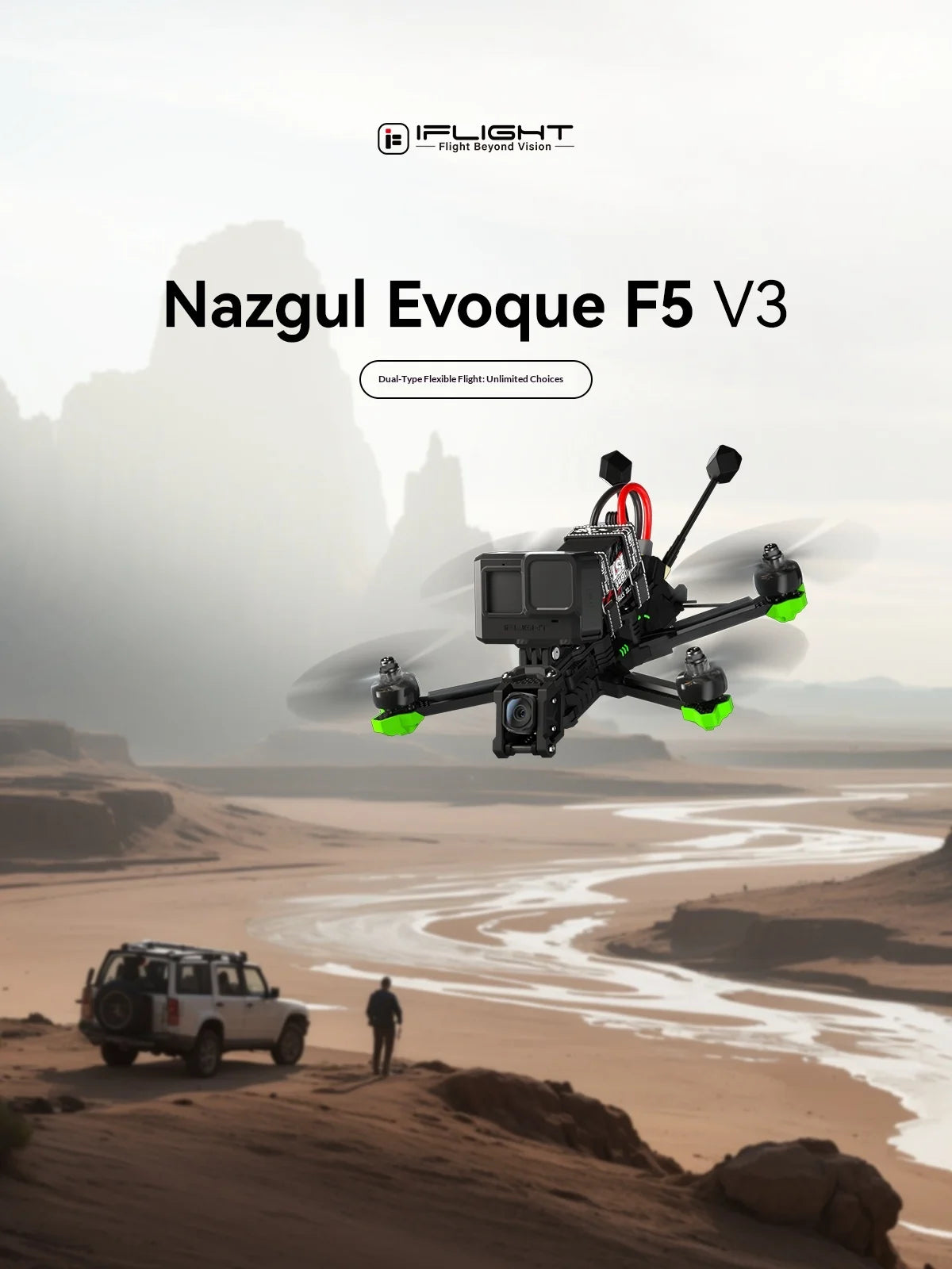 Nazgul Evoque F5 190km/h 5-Inch Freestyle FPV Drone - ELRS Waterproof Tidesmit
