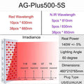 Plus500 Red Light Therapy Panel 630nm 660nm 810nm 830nm 850nm Infrared LED Therapy Light Device, Red Light Beauty Device