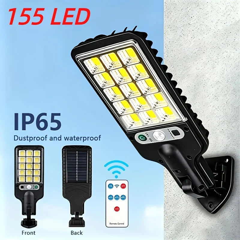 New High-brightness Solar Light With Motion Sensor, Auto On And 3 Lighting Modes. IP65 Waterproof, 10+ Hours Runtime, Ideal For Garage, Parking Lot And Emergency Lighting. Great Birthday Gift For Family And Friends.