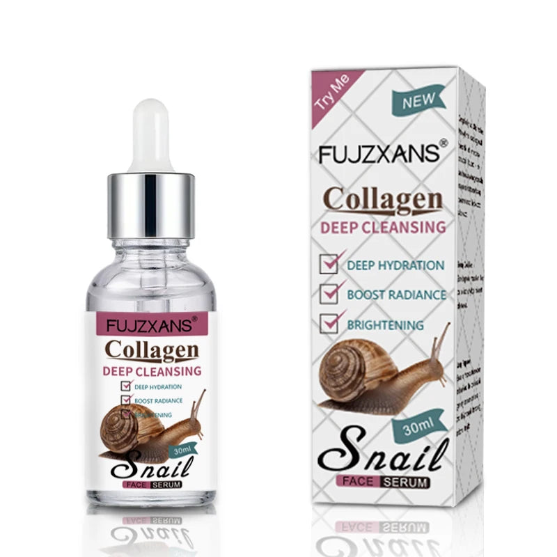 Snail Mucin Serum With Niacinamide,Hyaluronic Acid,Collagen Snail Facial Serum Deep Hydration Make Light Beige younger-looking