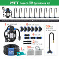 360° Free Rotate Adjustment Flexible Brass Spray Watering System Garden Cooling Pump Irrigation Set Quick Connection Interface