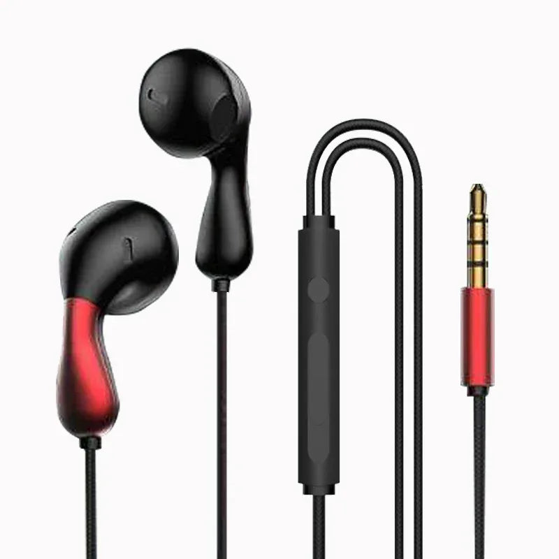 Tidesmit USB-C Wired Earbuds with HD Mic HiFi Stereo Sport Fit HZ20-Red Tidesmit