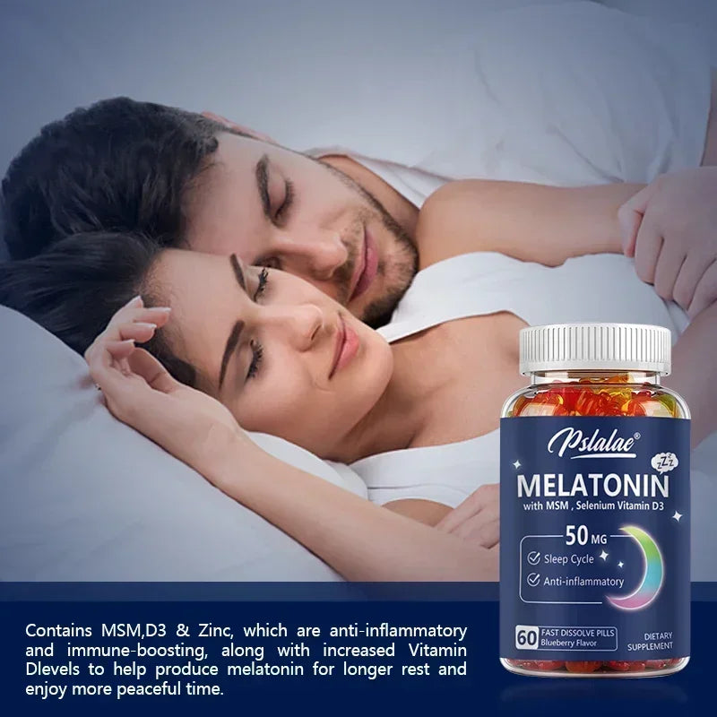 Melatonin Gummies 50 Mg - Improve Sleep Quality and Relaxation During SleepSupplementsSupplements