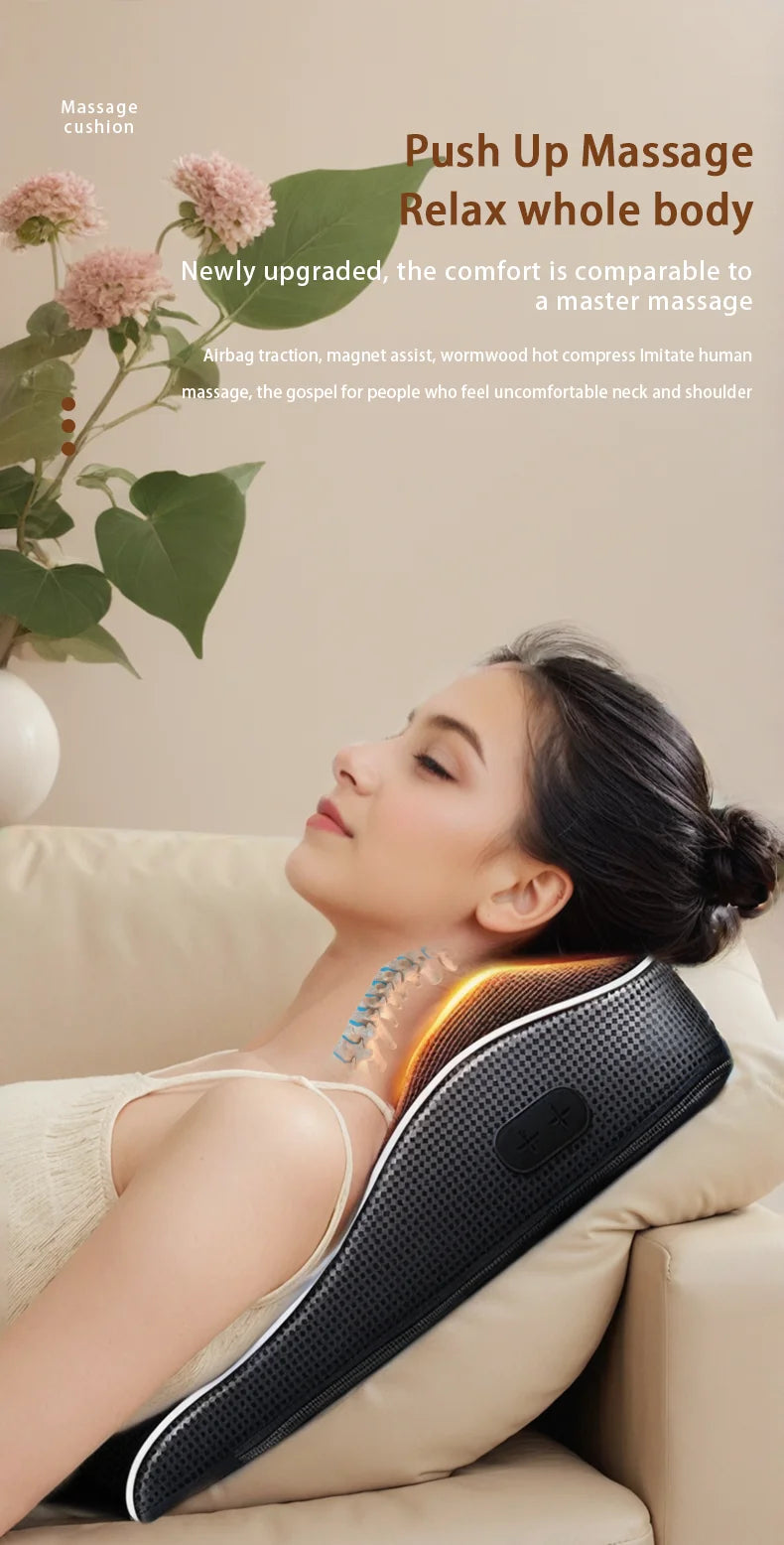 Electric Neck Massager with Heat Therapy & Deep Tissue Shiatsu - Tidesmit Massage Chairs Tidesmit