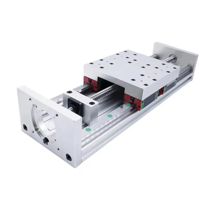 Sliding Table Stage Linear Module With 100mm to 850mm Effective Moving Length + HGR20 Guide Rails + 1605 1610 Ballscrew For CNC