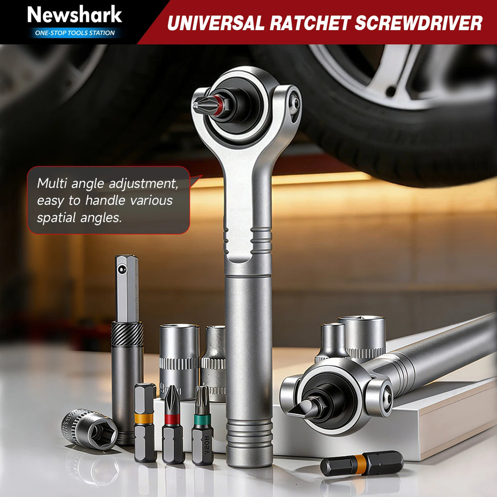40-in-1 Magnetic Ratcheting Screwdriver Set with 180° Rotating | 60-Tooth Ratchet Screwdriver Set for DIY Project, Home Repair