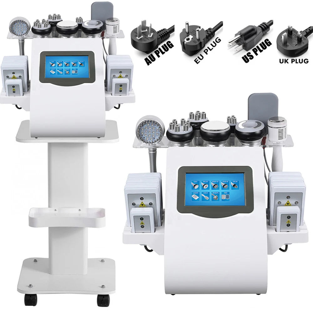 40K Ultrasonic Cavitation Body Sculpting Machine - 6-in-1 Pro Device Relaxation Treatment Tidesmit