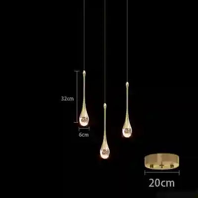Bubble Crystal Pendant Ring Light for Modern Dining Rooms | Tidesmit A style-3head Tidesmit