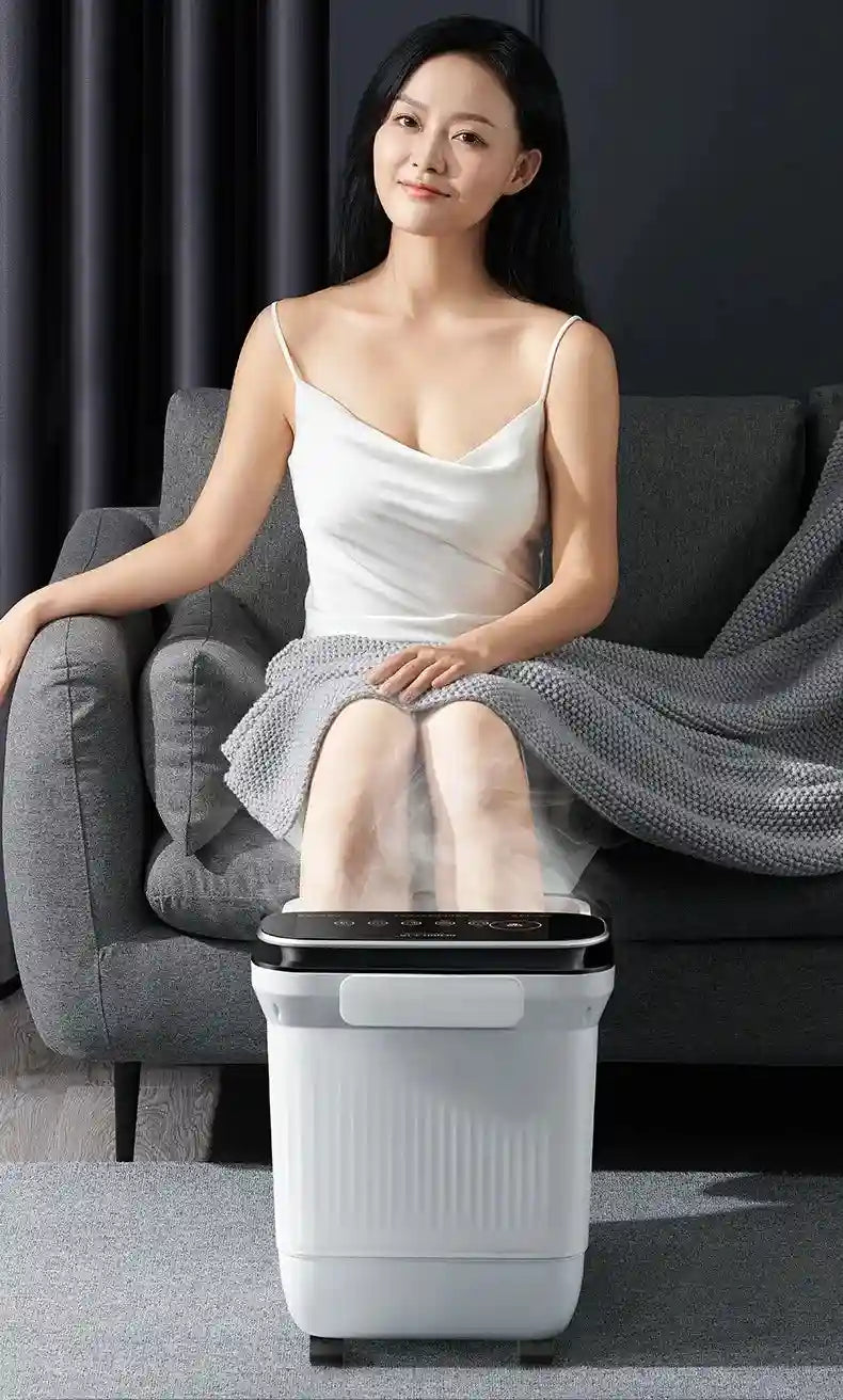 Electric Foot Spa Massager with Heat, Remote Control & Deep Tissue Modes Massage Roller Tidesmit