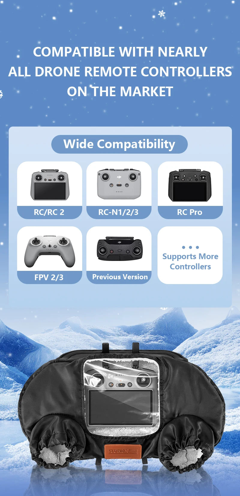 Drone Flight Gloves for Cold Weather Operation - Thermal Control Tidesmit