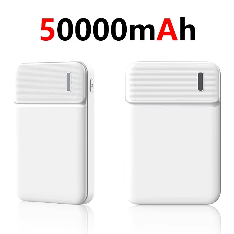 Tidesmit 50000mAh Fast Charging Power Bank - USB-C Portable Charger White 50000mAh Tidesmit