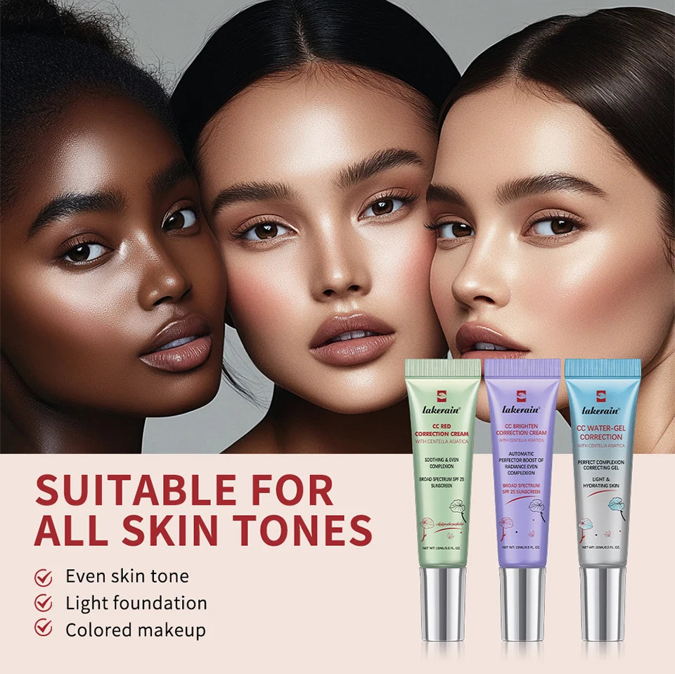 Tidesmit moisturizing CC cream face makeup featuring waterproof anti-sweat formula for long-lasting bright coverage