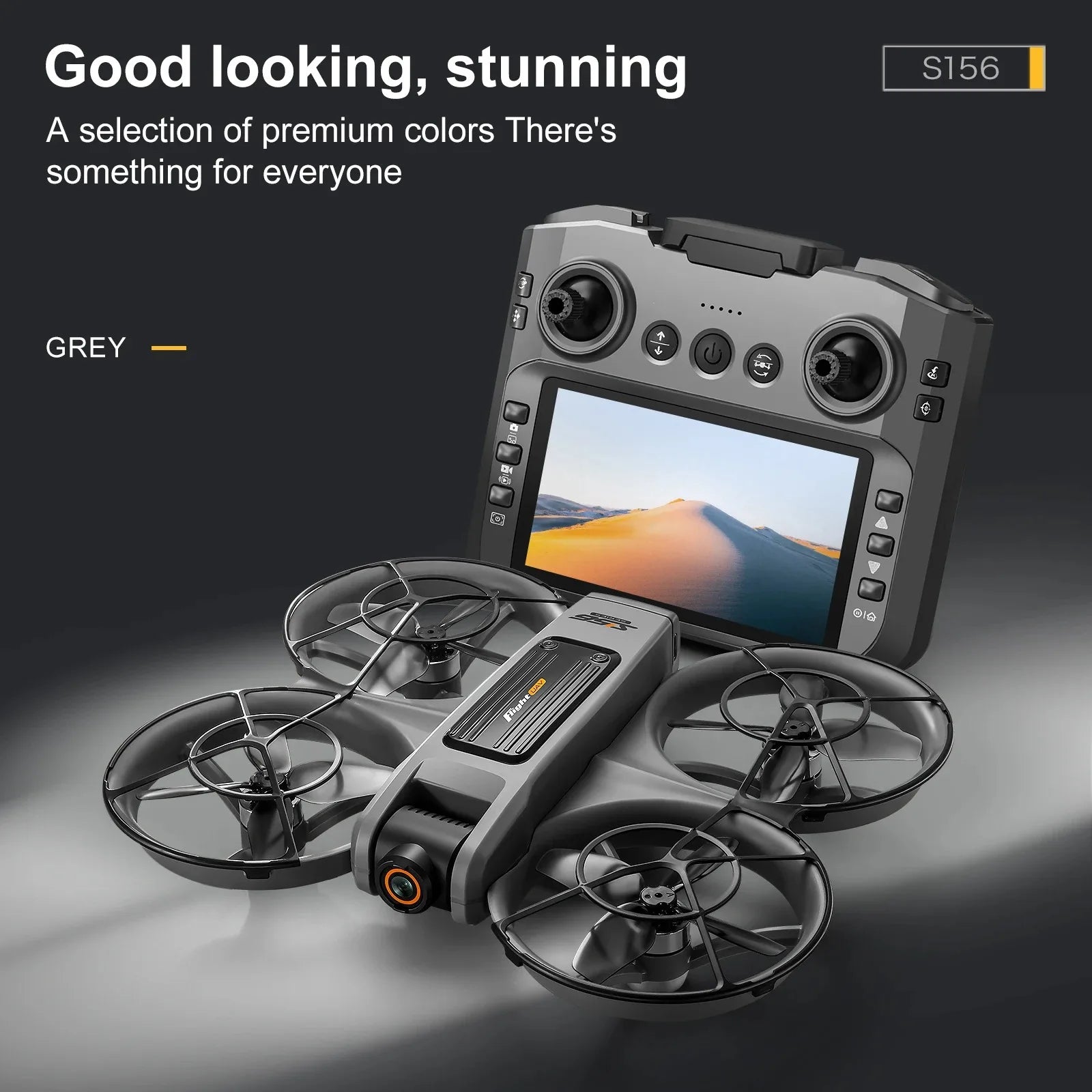 4K Camera Drone with Dual Lens and Brushless Motor - S156 Foldable Tidesmit