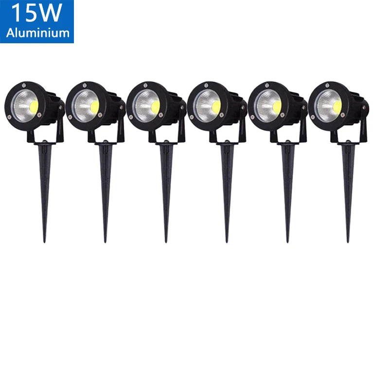 LED Garden Lights Outdoor Waterprof Lawn Lamp 220V110V12V 5W10W15W20W Landscape Spike Bulb IP65 Led Light Garden Path Spotlights