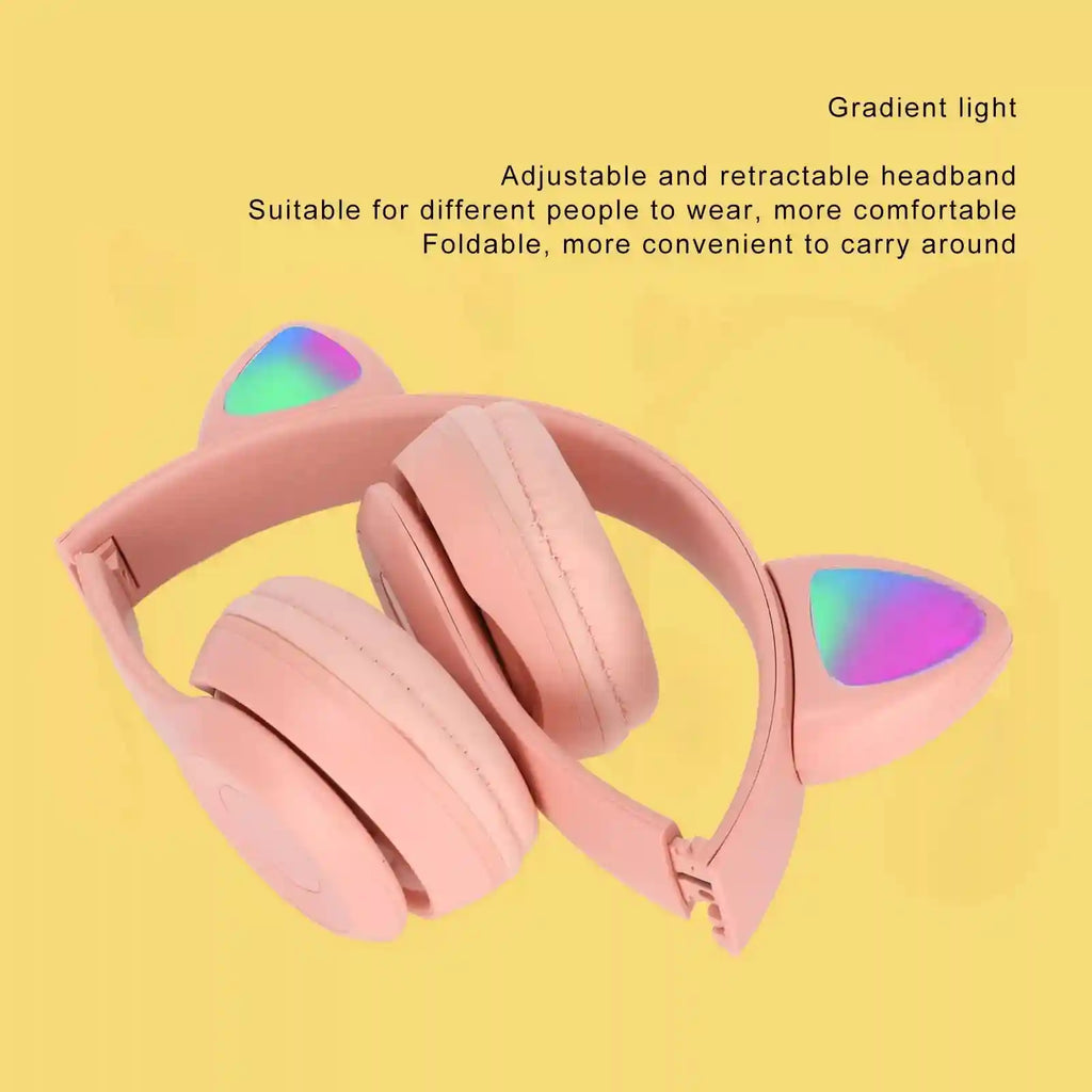 Wireless Over-Ear Headphones in Pink - Studio Sound & Noise Cancellation Tidesmit