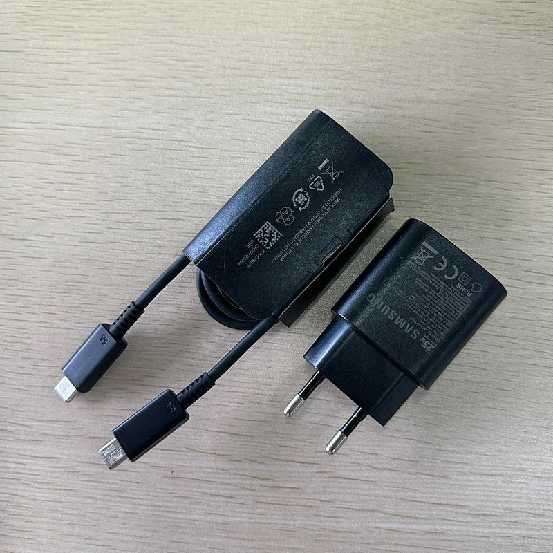 Samsung 25W USB-C Fast Charger Adapter - EU & US Plug Options Tidesmit