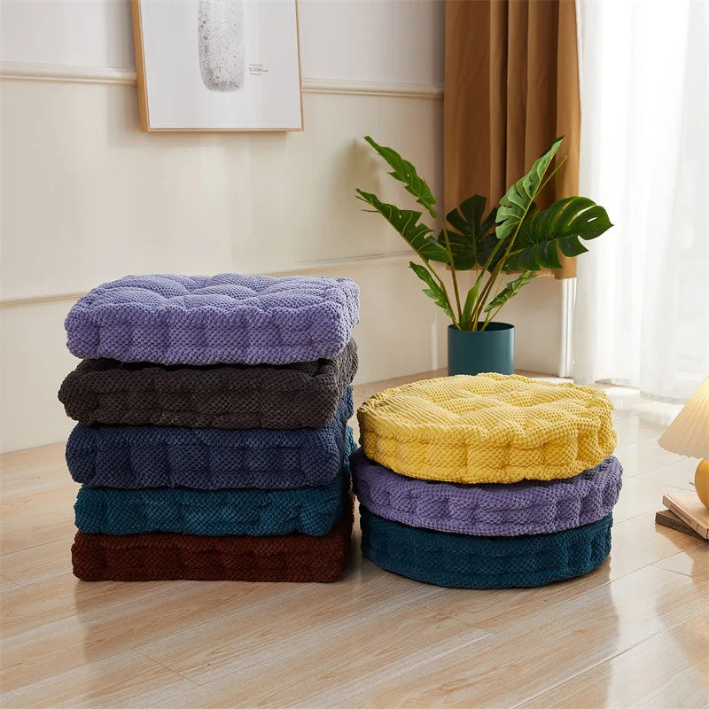 Meditation Floor Square Pillow For Seating On Floor Solid Tufted Thick Pad Cushion For Yoga Balcony Chair Seat Cushions Pouf 방석