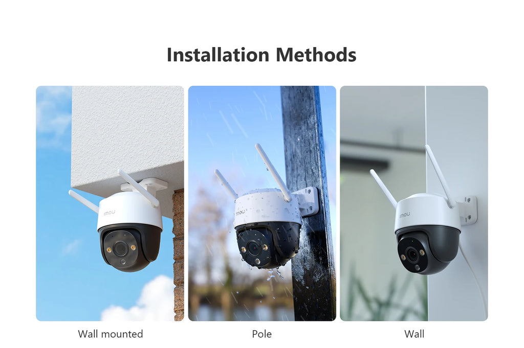 IMOU Cruiser SE+ Series Outdoor Wi-Fi Camera IP66 Weatherproof Camera 8X Digital Zoom Night Vision AI Human Detection Camera