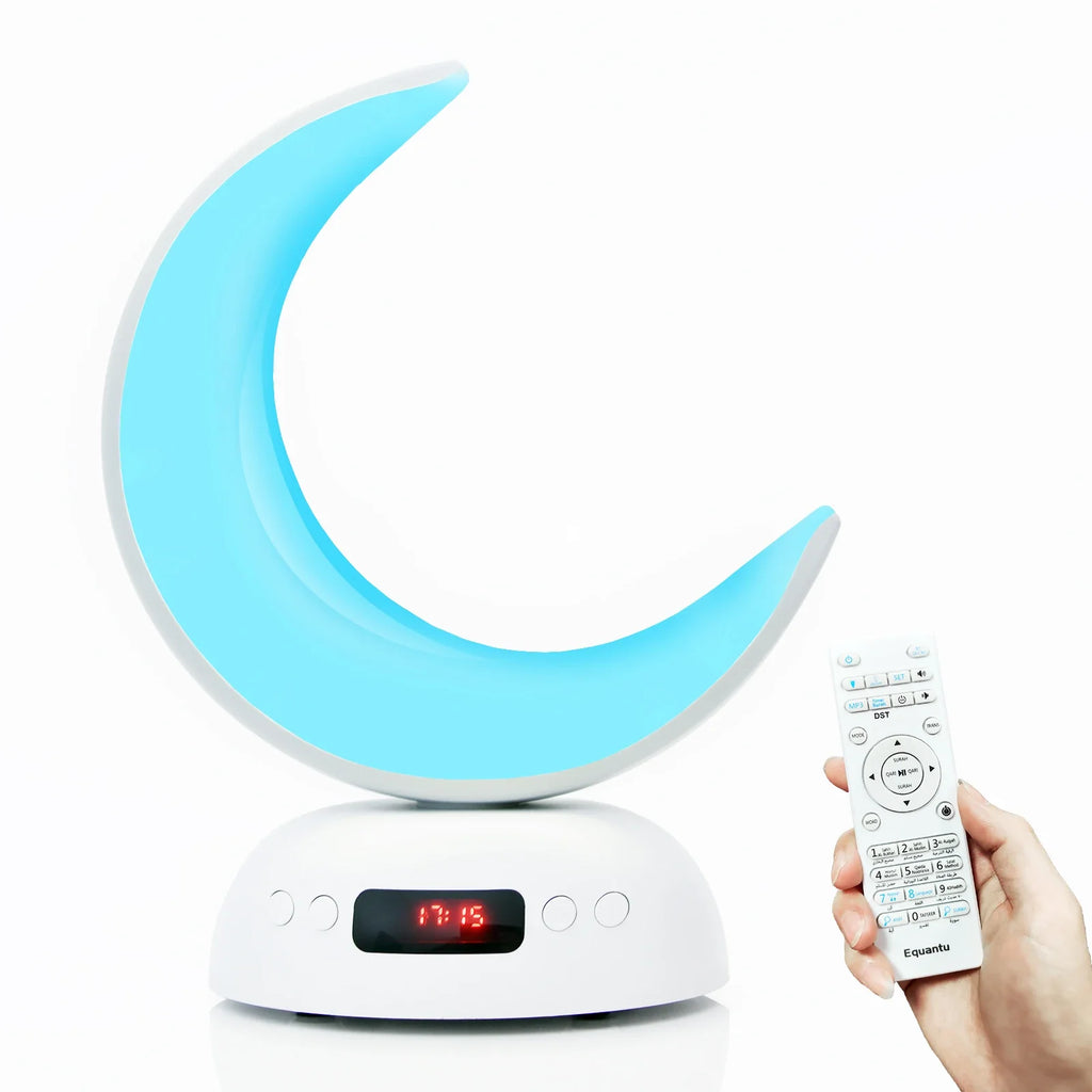 Quran Azan Clock Islam Muslim Arabic Koran Bright Bluetooth Speaker Portable Night Light Lamp Holy Wireless Ramadan Islamic Arab