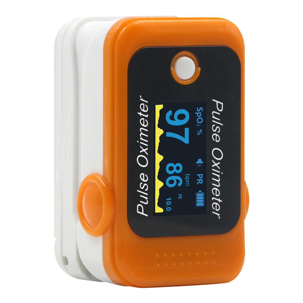 BERRY OLED Finger Oximeter Blood Oxygen Pediatric Oximeters Fingertip Portable Oximeters Saturation Meter Heart Rate Monitor