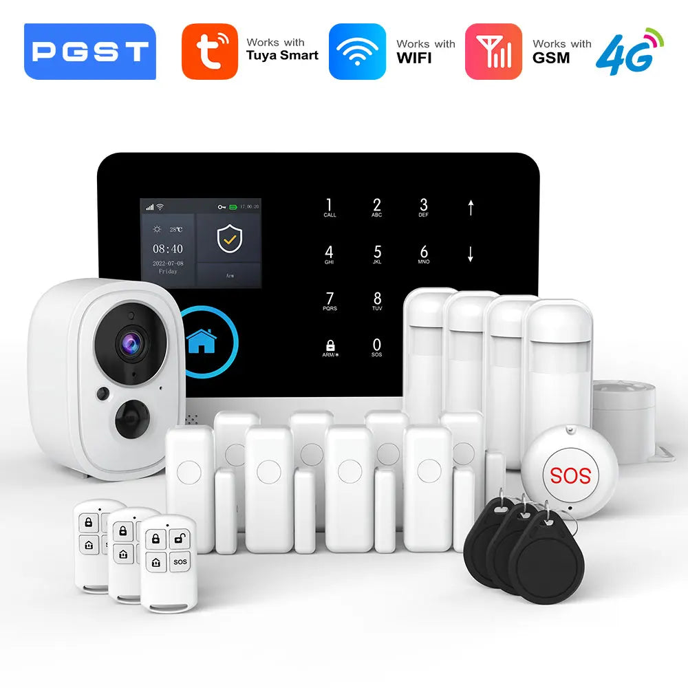 Smart Home Security Alarm System with 4G WiFi App Control by Tidesmit Tidesmit