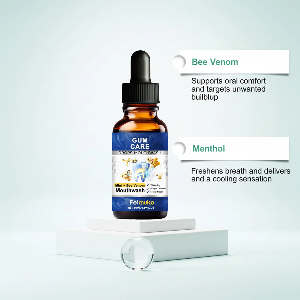 Tidesmit 50ML damaged gum repair gel serum for sore gum relief, deep cleaning, and teeth whitening treatment.