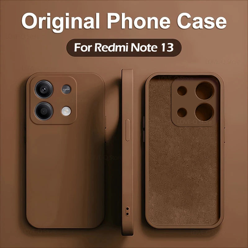 Redmi Note 13 Liquid Silicone Case - Slim Shock-Absorbing Cover Tidesmit