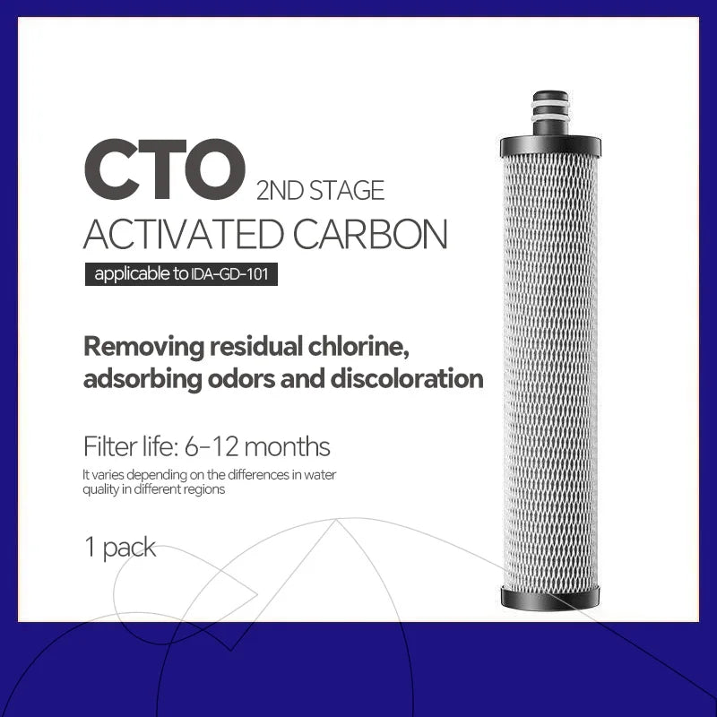Tidesmit 5-stage ultrafiltration kitchen water purifier for direct drinking from tap, side angle view.