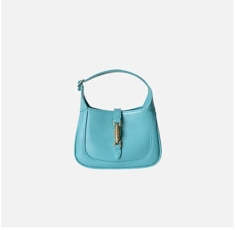 New High-quality Cowhide Women's Underarm Bag Handbag Zipper Opening Women's Bag Business and Casual Style