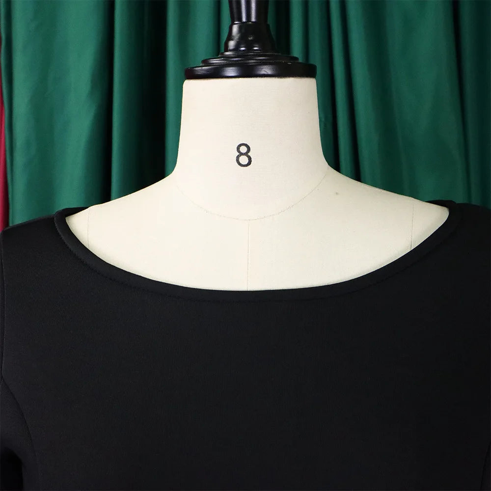 Elegant Pure Color Maxi Dress Evening Gown A- Line Skirt Polyester Fabric round Neck Short Sleeve High Waist Midi Dress