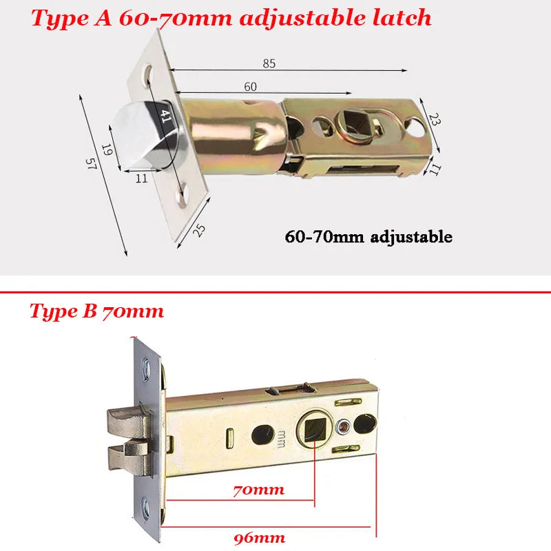 Bluetooth Tuya Smart Fingerprint Lock Lithium Battery Electronic Handle Lock Key For Wooden door