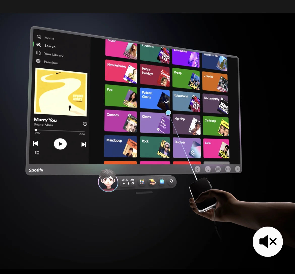 Rokid Max 2 AR Glasses: 300-Inch OLED Display for Immersive Mixed Reality Tidesmit