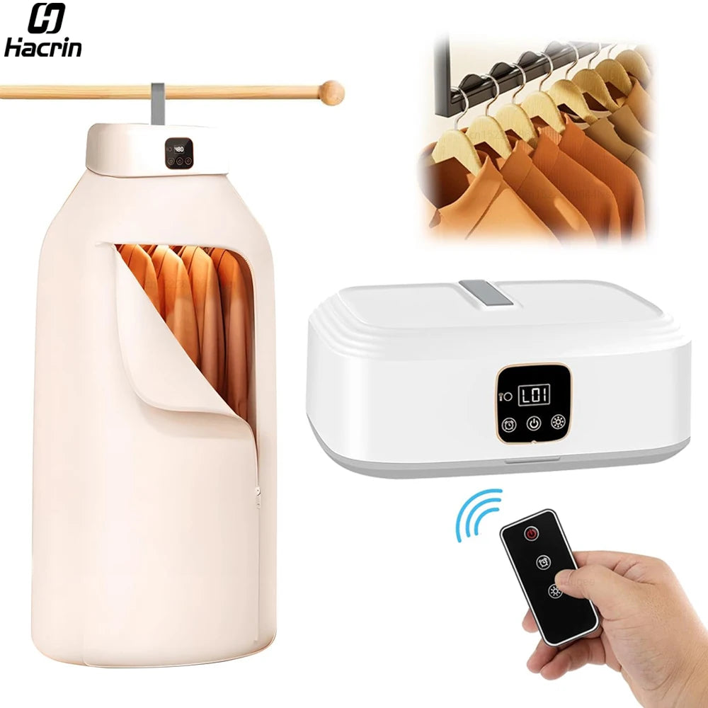Tidesmit portable electric clothing dryer featuring UV sterilization and a foldable space-saving laundry design.