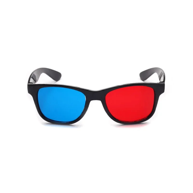 Universal 3D Glasses for Anaglyph Movies and Gaming, Black Frame Tidesmit
