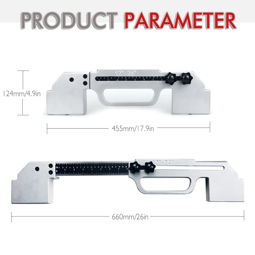 Center Stud Layout 12-24 Inch Wall Accurate Measurement Framing Spacing Positioning Jig Cast Aluminum Wall Stud Framing Tool