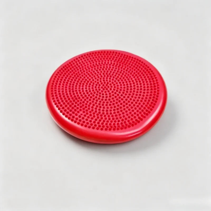 Anti-burst Inflatable Balance Pad Thickened Massage Cushion for Yoga Pilates Home Office Workout Therapy `