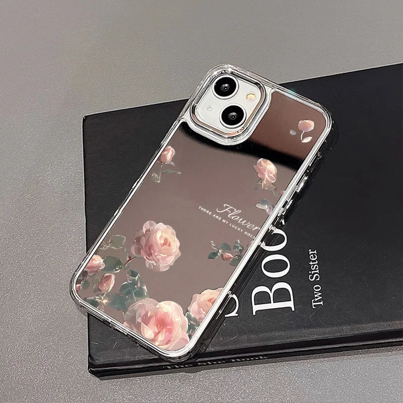 Mirror Phone Case for iPhone 16 Pro Max - Shock-Absorbing Blue Silver Finish SMTWQ061009 Tidesmit