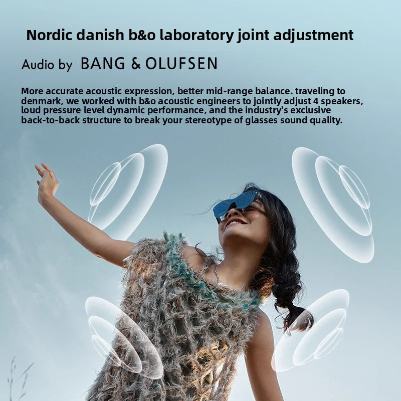 RayNeo Air 4 Pro Smart Glasses | Macro-OLED 3D Augmented Reality Display Tidesmit