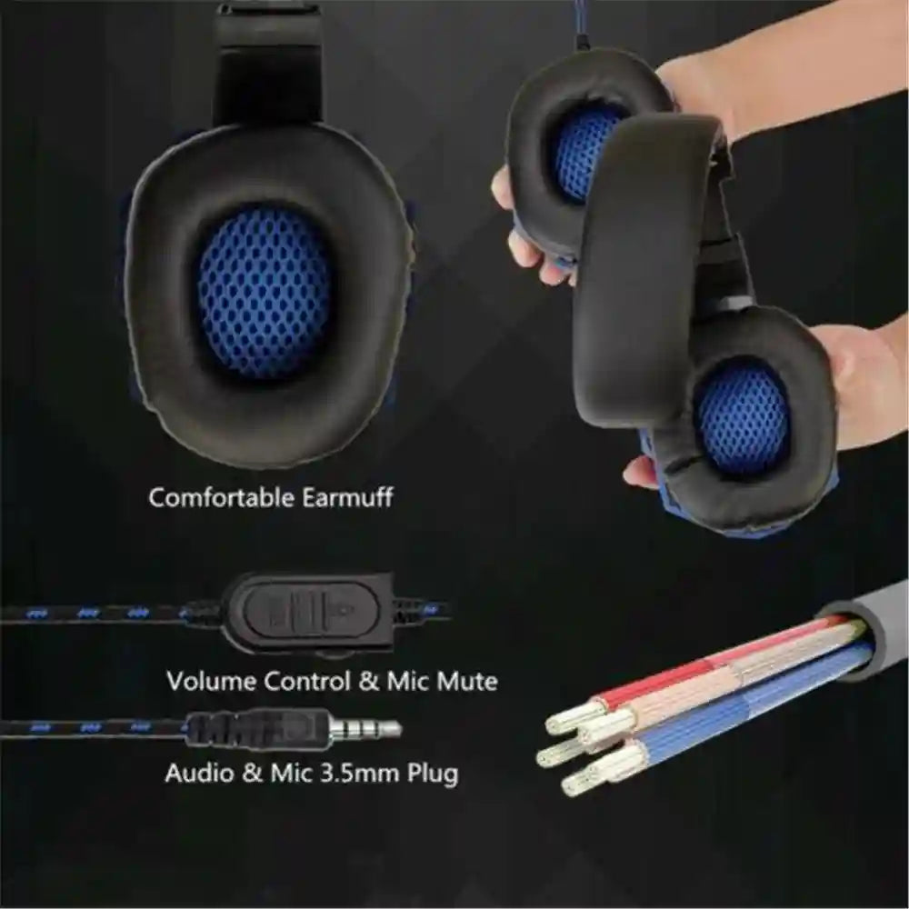 Wired Gaming Headset with Microphone - Over-Ear Precision Audio Tidesmit