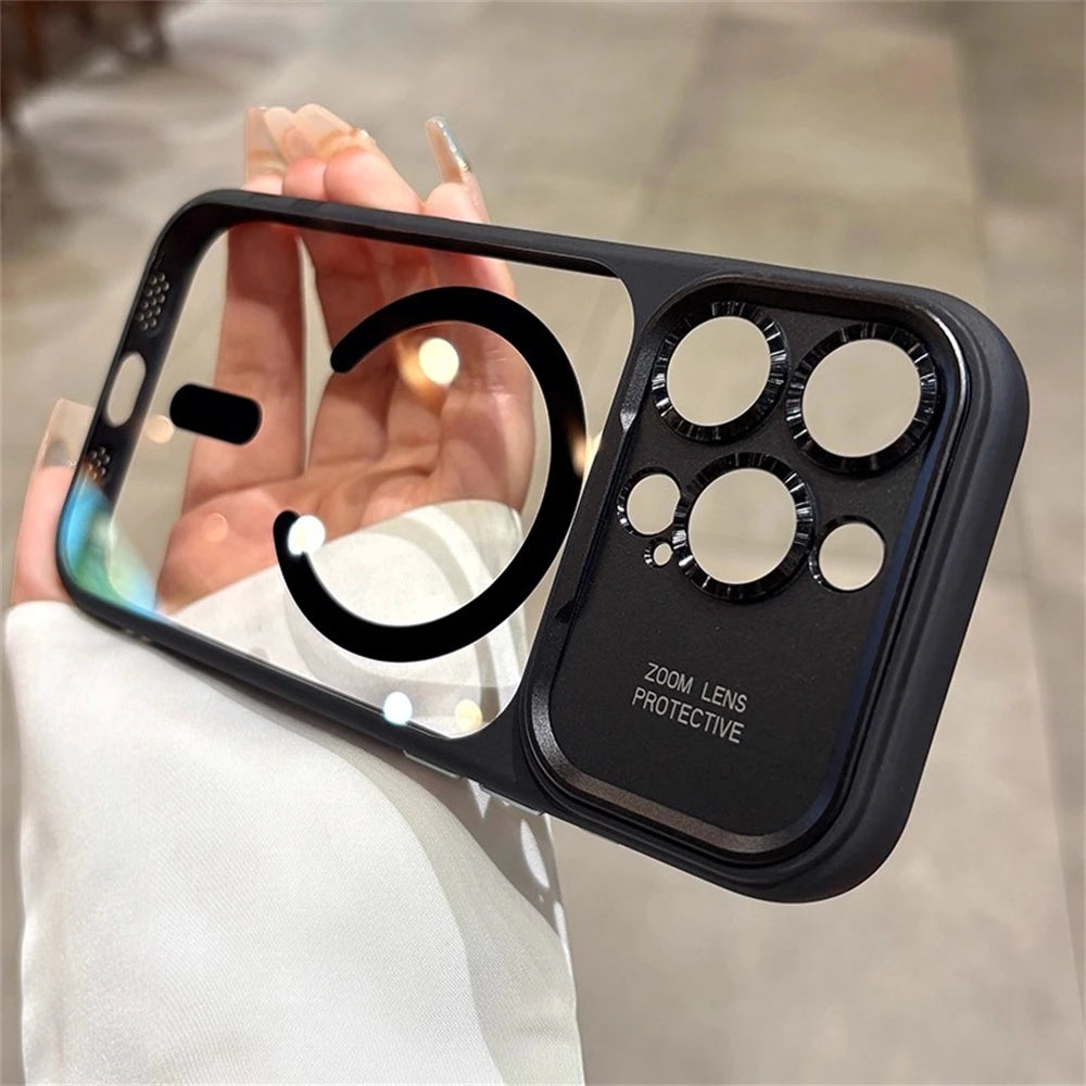 Magnetic iPhone Case with Lens Protection – Slim Military-Grade Cover Black Tidesmit